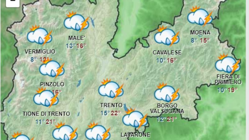 Ancora maltempo, emesso un nuovo avviso di allerta ordinaria (gialla)