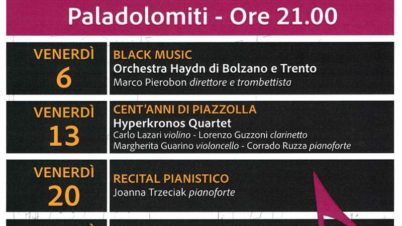 Concerti ARS MODI – Prosegue la stagione dei concerti al PalaDolomiti di Pinzolo