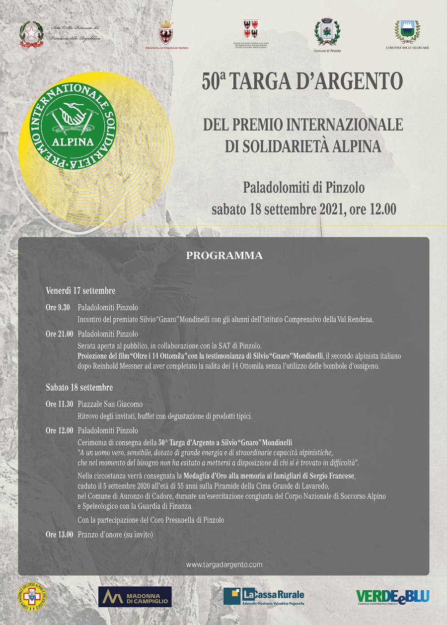 17/18 settembre – Programma della 50ma Targa d’Argento