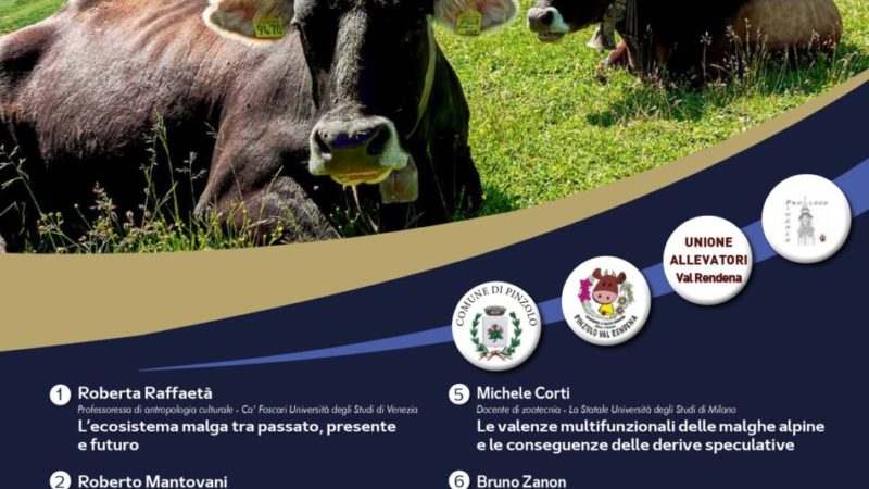 Convegno “Malghe ed Alpeggi in Trentino” – Pinzolo, domenica 19 settembre 2021