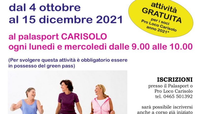 Corso di ginnastica per i soci Pro Loco Carisolo