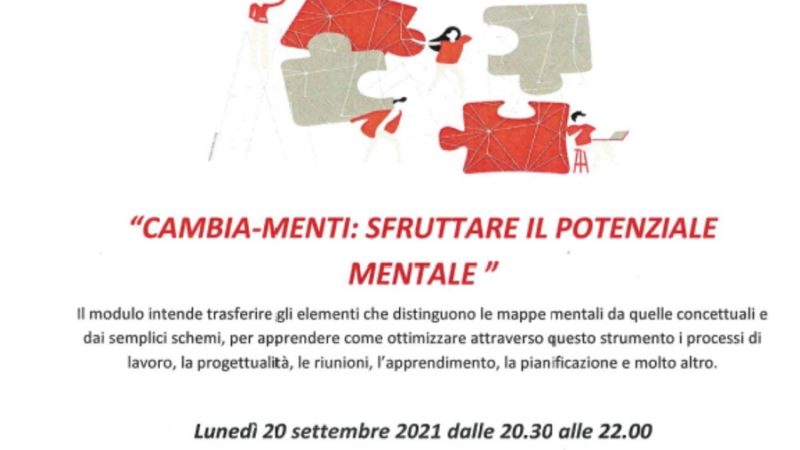 Formazione territoriale “CAMBIA-MENTI: sfruttare il potenziale mentale”