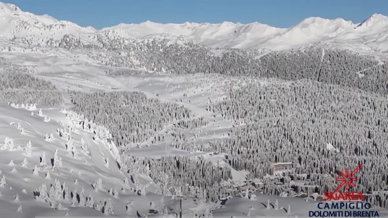 La skiarea Campiglio al primo posto al mondo per numero di sciatori
