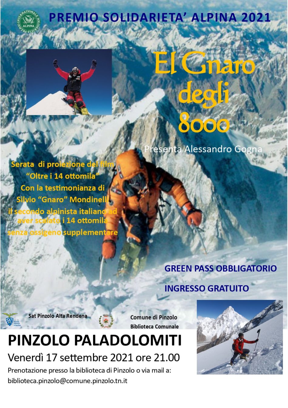 Paladolomiti 17 settembre: El Gnaro degli 8000