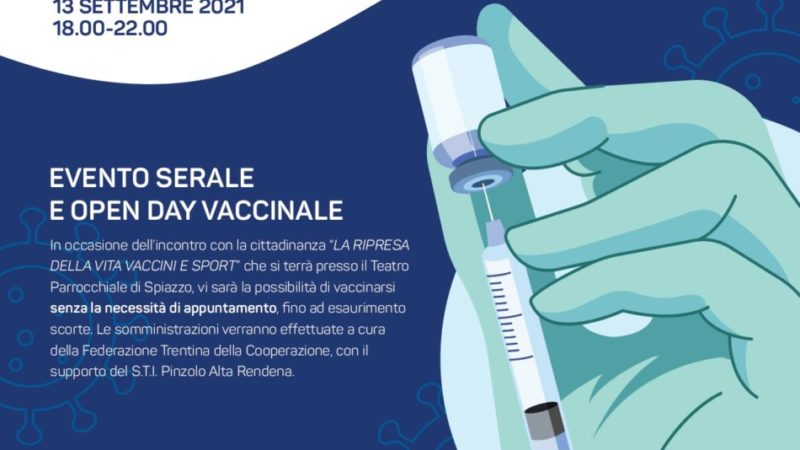 13  settembre: hub vaccinale a Spiazzo