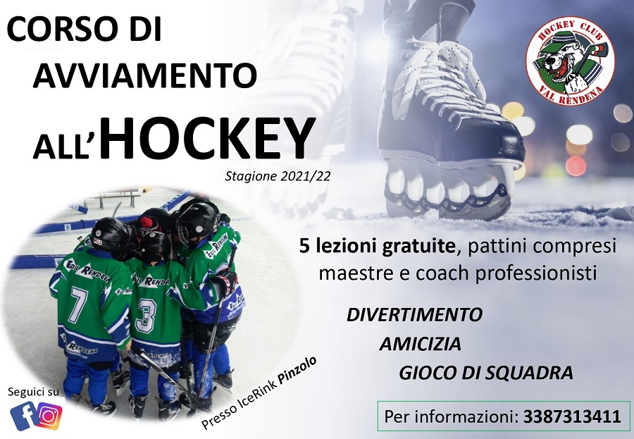 RIPARTE LA STAGIONE HOCKEYSTICA! VIENI SUL GHIACCIO A DIVERTIRTI CON NOI