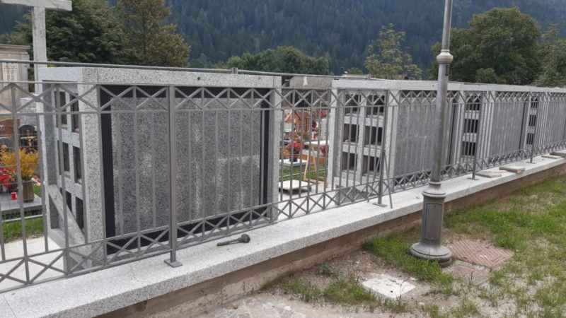 Al via il piano di gestione dei cimiteri. A Javré quasi completati i loculi