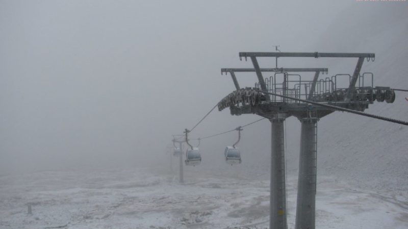 Madonna di Campiglio: prima neve al Grostè