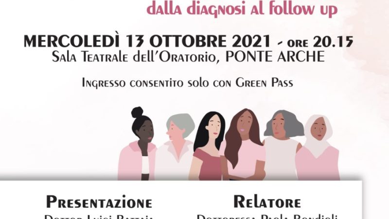 Ponte Arche, 13 ottobre: Tumore al seno e Breast Unit