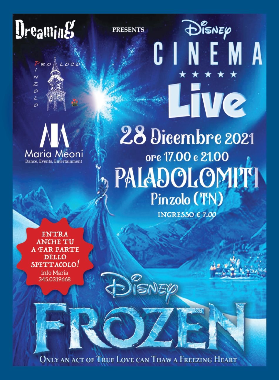 28 dicembre – Spettacolo “Frozen” al Paladolomiti: prenotazione posti in piazza Carera