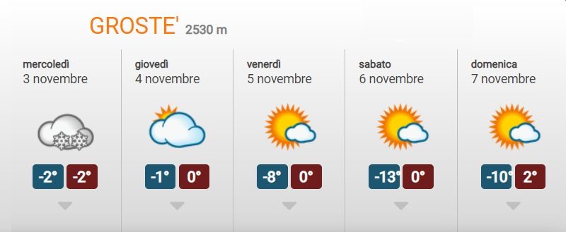 Skiarea Campiglio – Domani torna la neve e poi tre giorni di freddo intenso