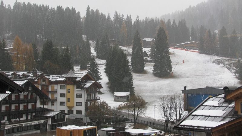 Torna la neve sulla skiarea Campiglio