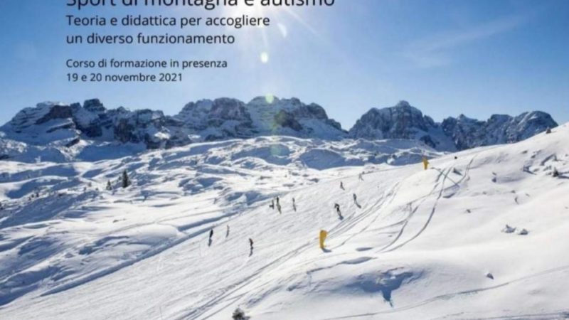 Sport di montagna e autismo, al via un corso di formazione per gli operatori del settore