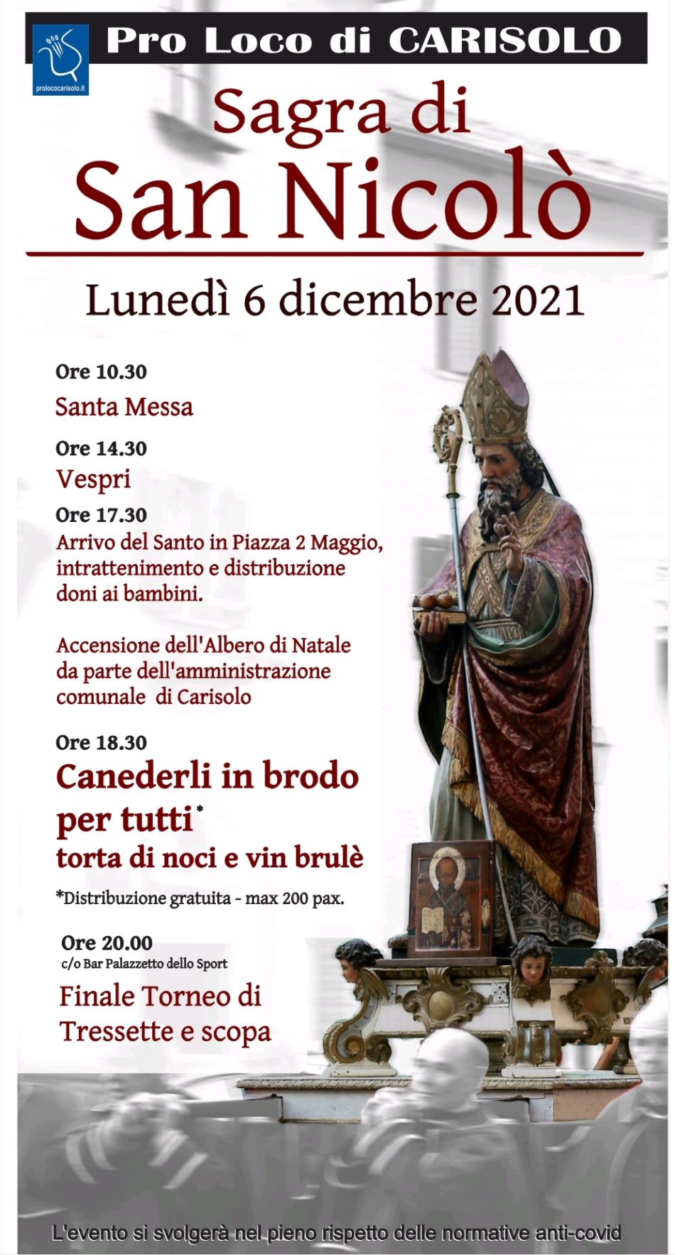 6 dicembre – Sagra di San Nicolò a Carisolo