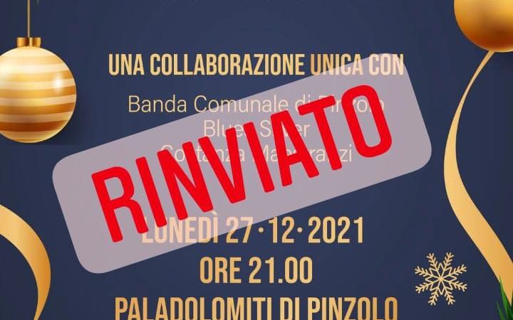27 dicembre – Rinviato il concerto della Banda di Pinzolo