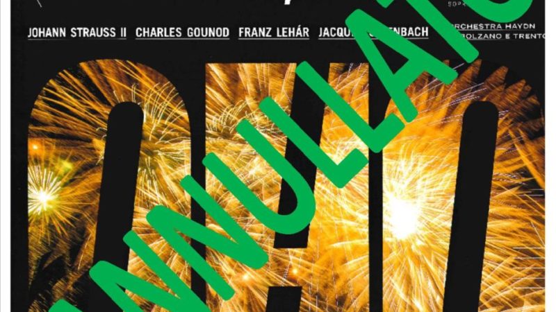 Causa Covid è stato annullato il Concerto di Capodanno dell’Orchestra Haydn previsto il 4 gennaio a Pinzolo