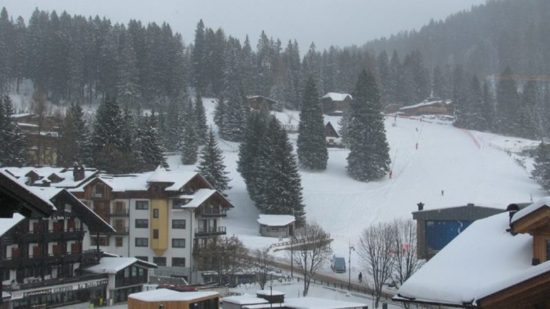 Torna la neve sulla skiarea Campiglio. Sole nel fine settimana