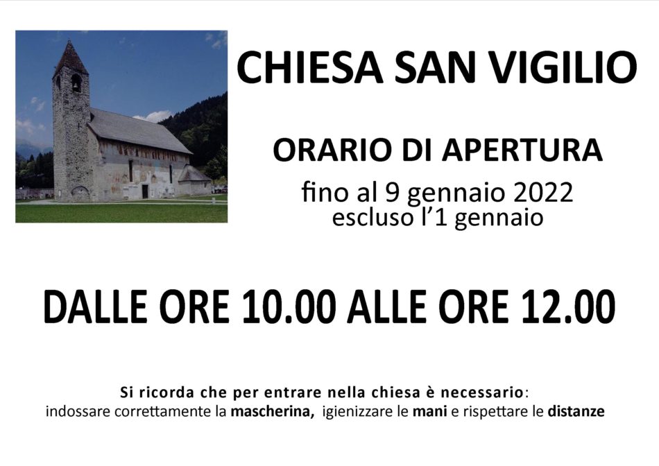 Chiesa San Vigilio: orari di apertura