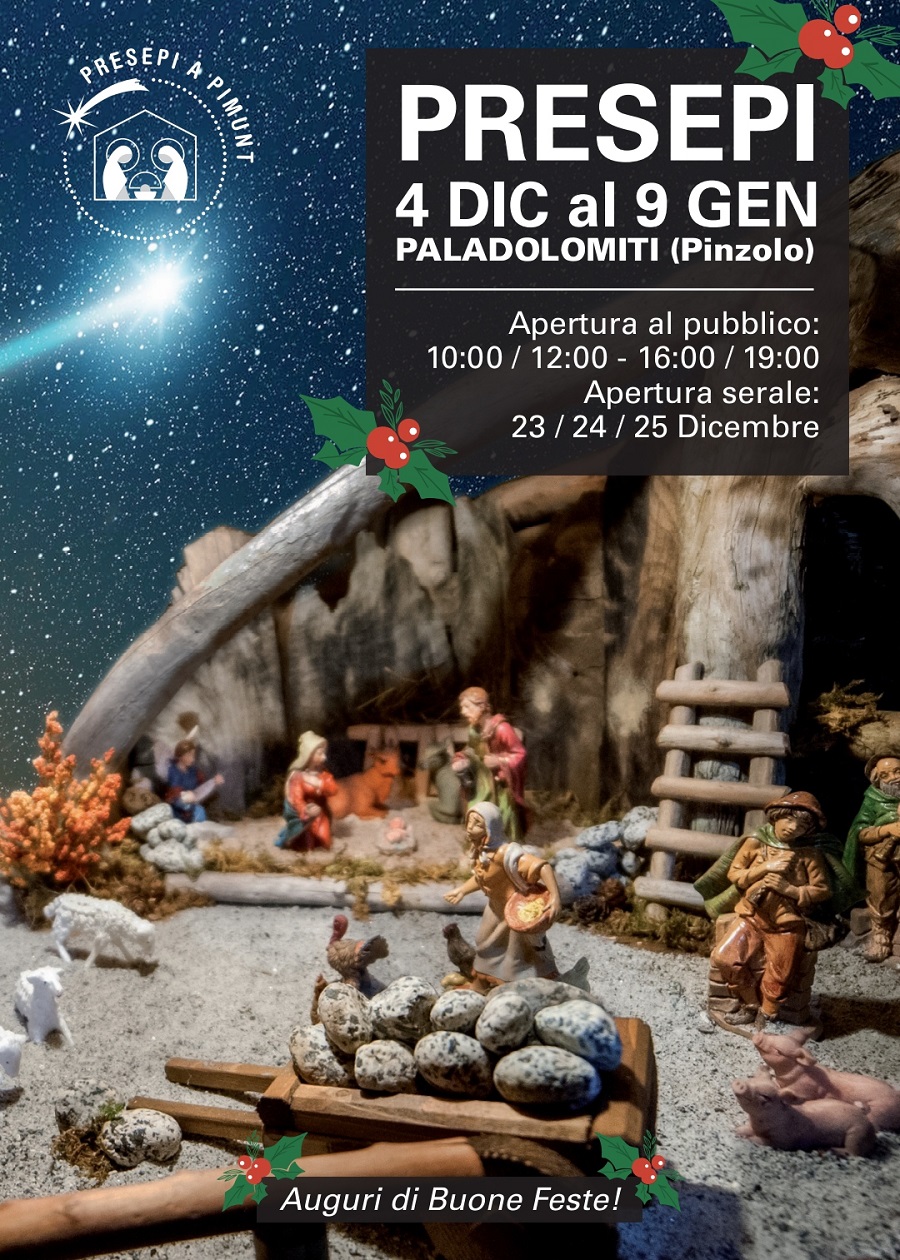 Mostra di Presepi al Paladolomiti – dal 4 dicembre 2021 al 9 gennaio 2022