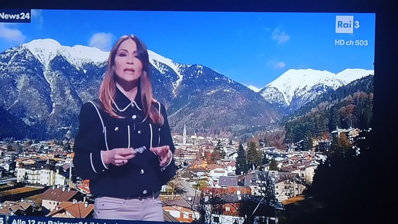 Giustino, Pinzolo e Carisolo nelle previsioni Meteo RaiNews24