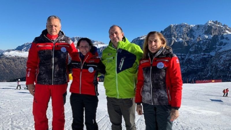 L’olimpionica Paola Magoni ha “testato” le piste della Skiarea Campiglio Dolomiti di Brenta
