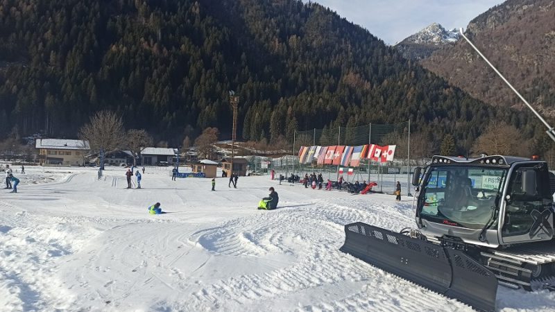 Tanti fondisti lungo la pista Frassanida di Carisolo