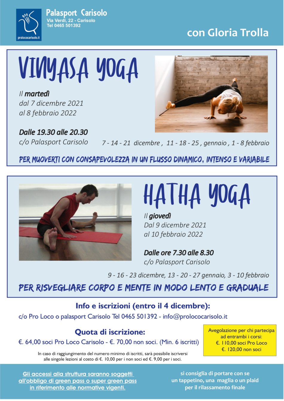 Corsi di Yoga al Palasport di Carisolo