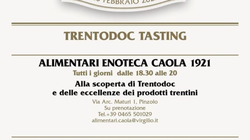 TrentoDoc Tasting all’Alimentari Enoteca Caola 1921