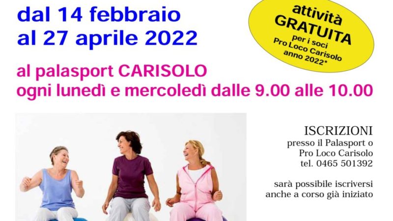 Corso di ginnastica al Palasport di Carisolo