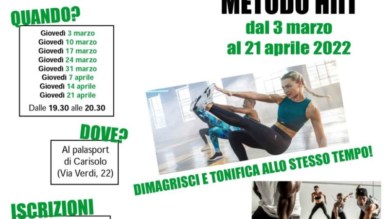 Nuovo corso di Total body al Palasport di Carisolo