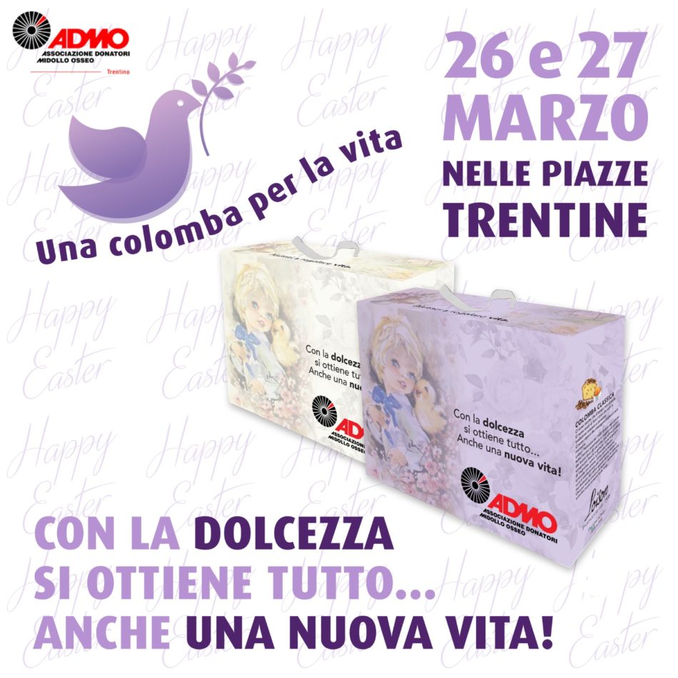 Prenota la tua colomba alla casetta della Pro Loco Pinzolo anche Sabato 19 marzo dalle 17.00 alle 19.00 o telefonando al numero 3791158946