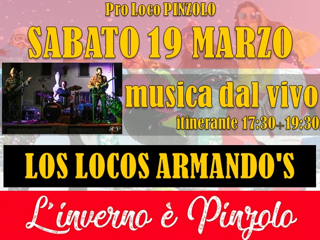 Sabato 19 marzo: Musica dal vivo e beneficenza in piazza Carera a Pinzolo
