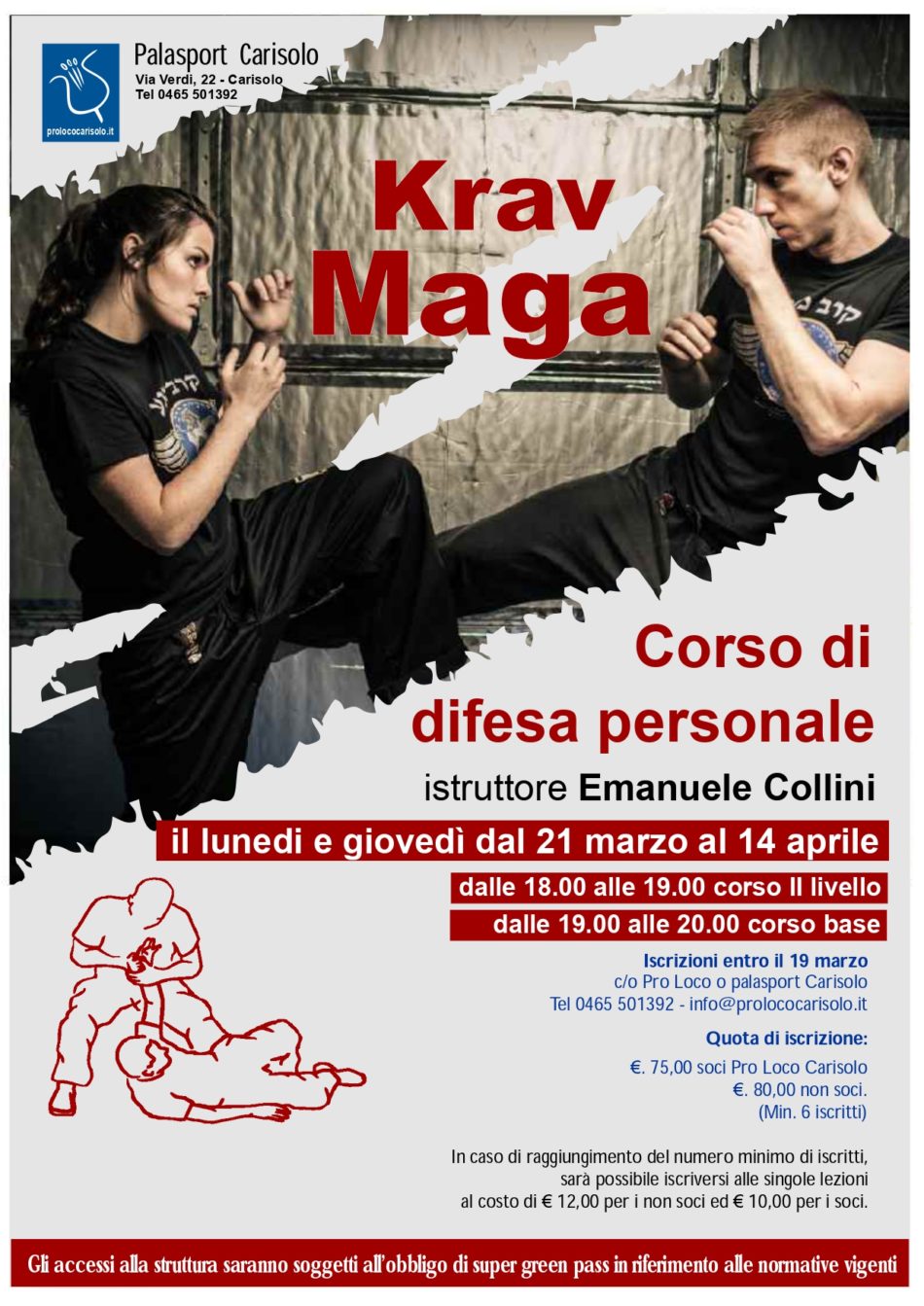 Corso di difesa personale – KRAV MAGA al Palasport di Carisolo