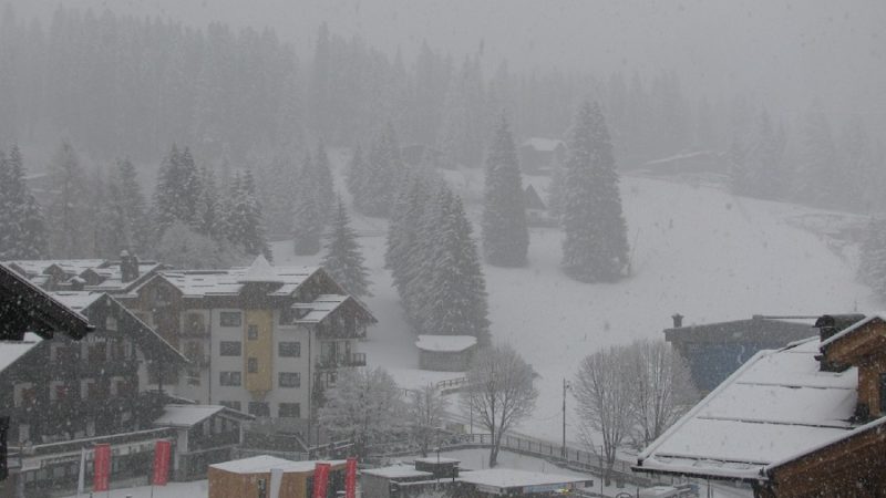 E’ tornata la neve sulla skiarea Campiglio