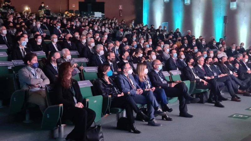 Il presidente della Provincia Maurizio Fugatti alla conferenza sulle nuove forme di mobilità a Madonna di Campiglio