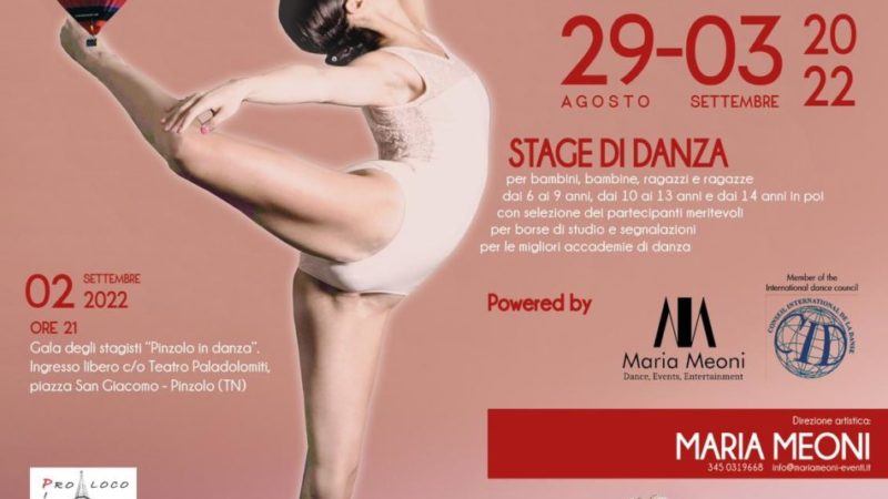 Pinzolo in Danza – Dal 29 agosto al 3 settembre 2022