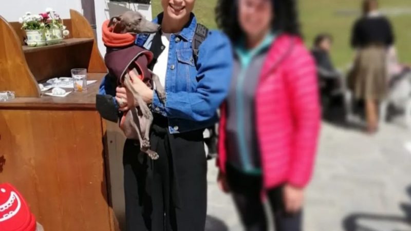 Michelle Hunziker al rifugio Fontanabona