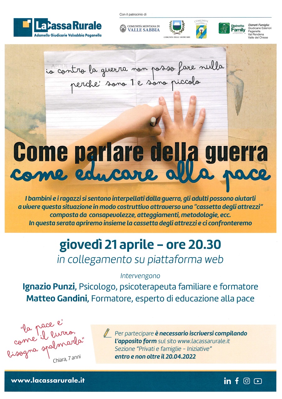 Come parlare della guerra – Come educare alla pace