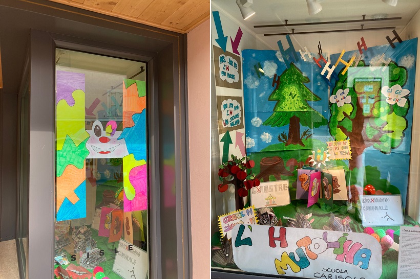 "L'H Mutolina" al negozio Sisley di Pinzolo