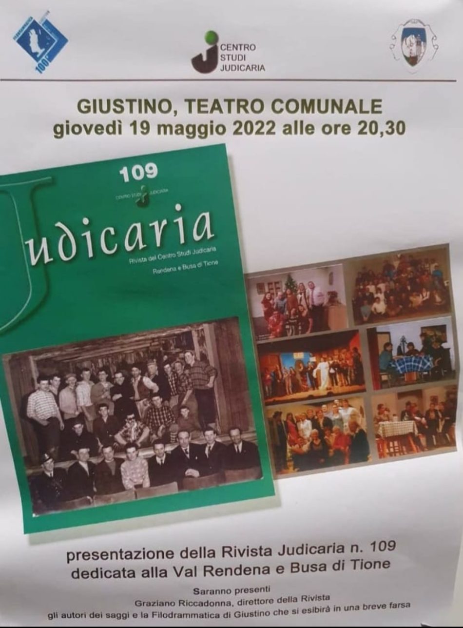 19 maggio – Teatro di Giustino: Presentazione della rivista Judicaria