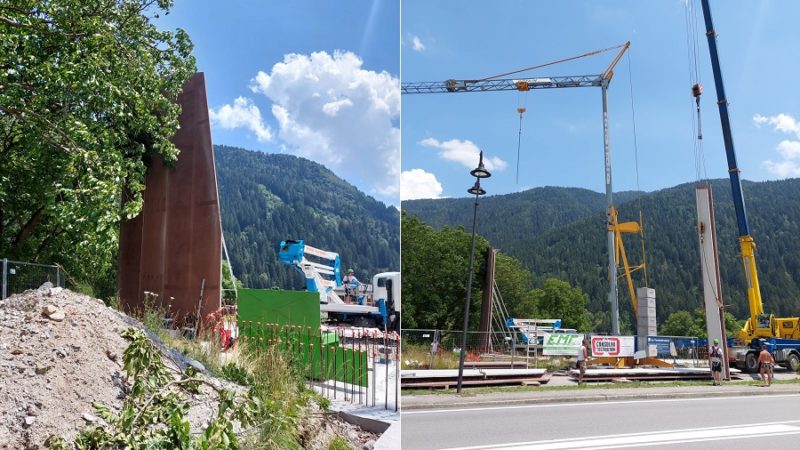 Punto info a Javrè, cominciati i lavori