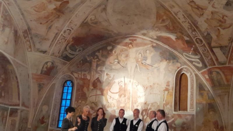 Concerto della compagnia  del canto della Val Rendena  nella chiesa di Pelugo