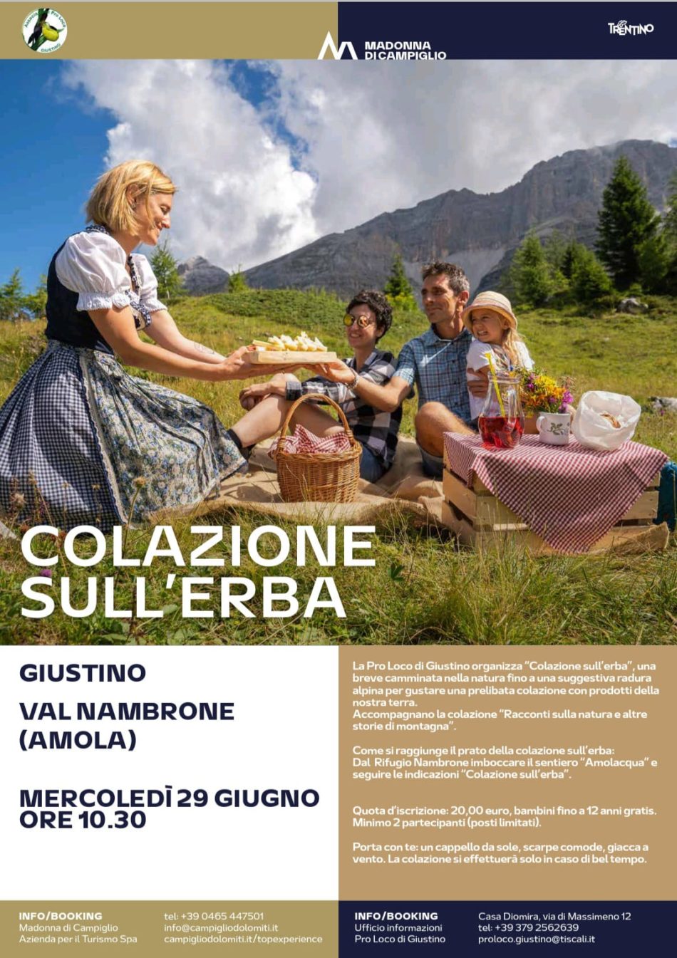 29 giugno: “Colazione sull’erba” Val Nambrone Amola
