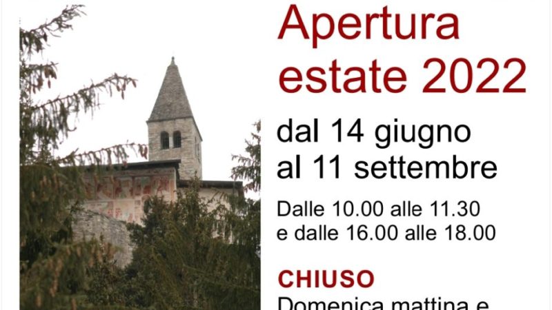 Dal 14 giugno apertura della chiesa di Santo Stefano