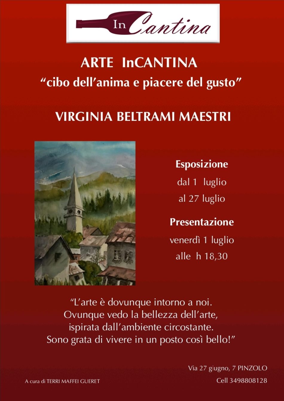 Arte inCantina “cibo dell’anima e piacere del gusto”