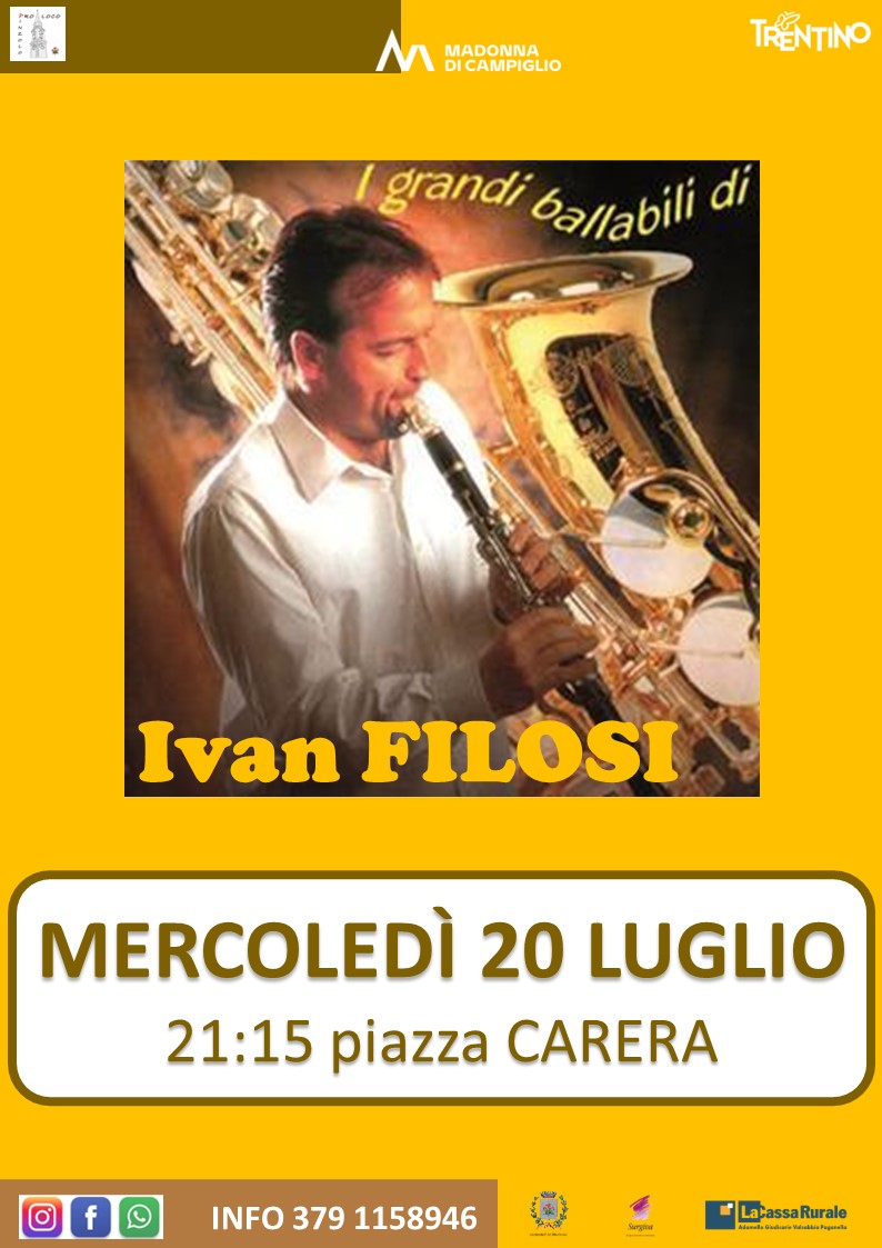 Mercoledì 20 luglio ore 21.00: Ballo in piazza con Ivan Filosi