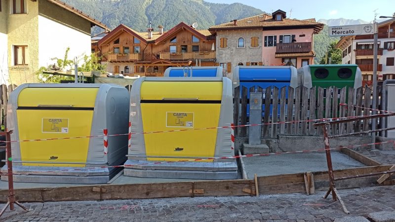 Finalmente è stata sistemata l’isola ecologica a Baldino
