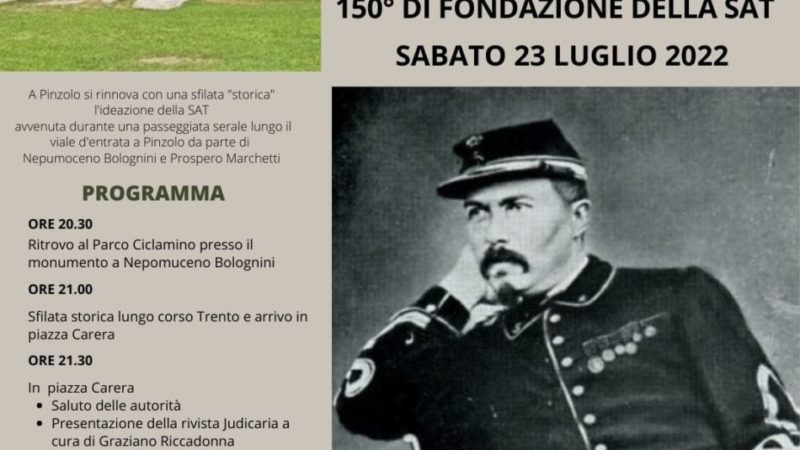 150^ di Fondazione della SAT – Sabato 23 luglio ore 20.30