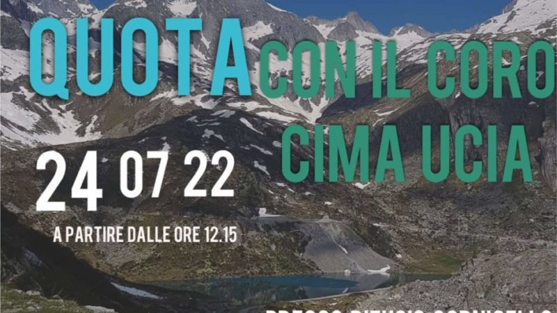 24 luglio: Festa in alta quota con il coro Ucia