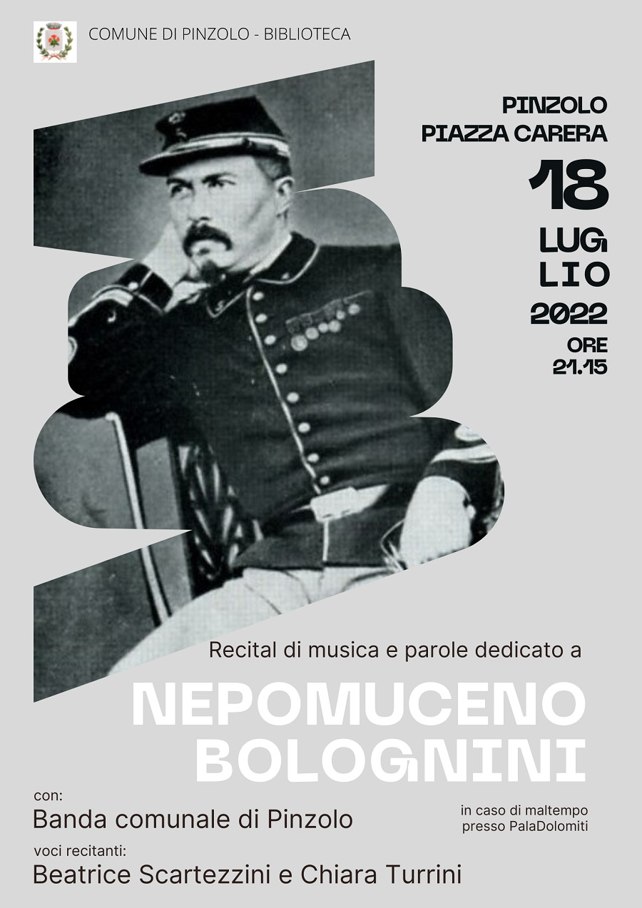 Lunedì 18 luglio ore 21.15 Recital di musica e parole dedicato a